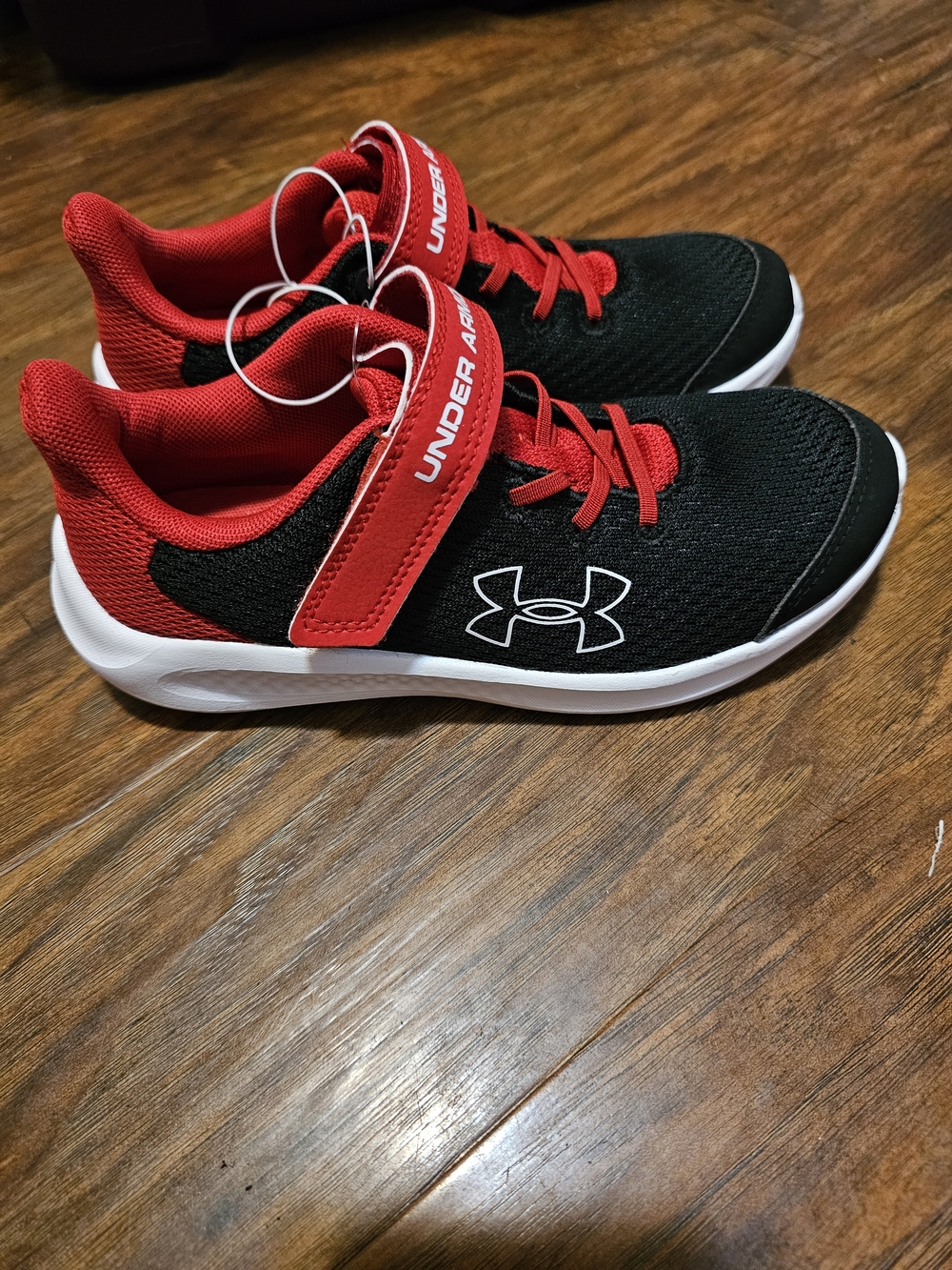 Under Armour Kids' Red & Black Athletic Sneakers